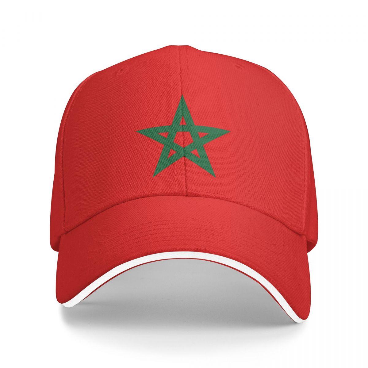 91440605MAC58Q307J 2023 Nieuwe Collectie Baseball Caps Marokko Vlag Merch Accessoires Hoed Unisex Stijl Golf Cap One Size