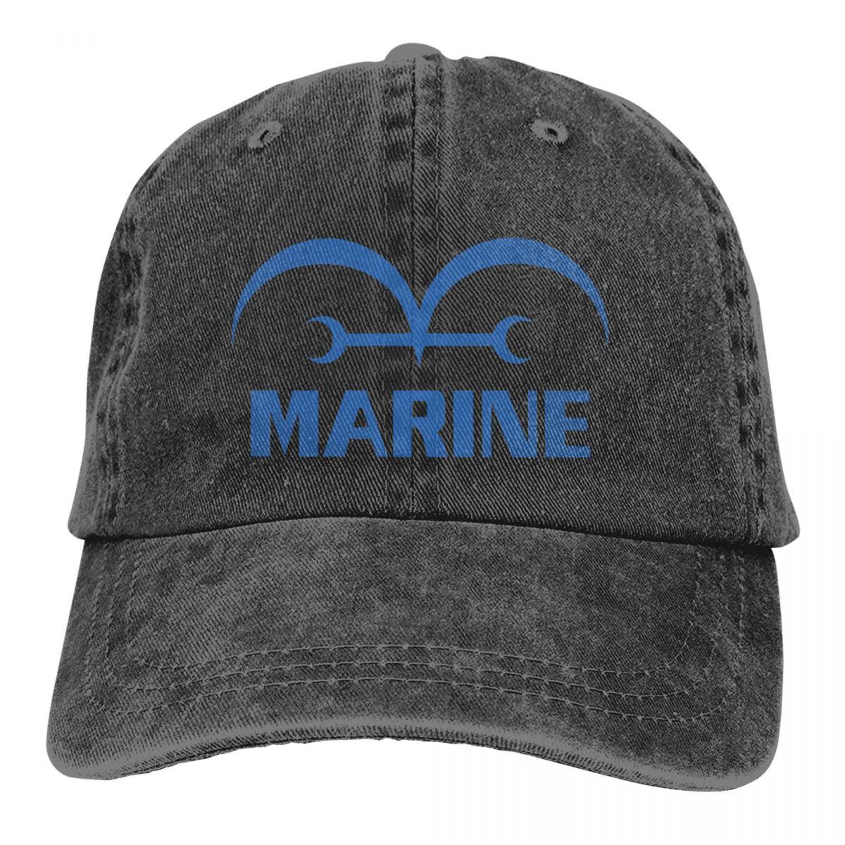 91440605MAC58Q307J Eén stuk mariniers vlag accessoires unisex baseball cap marine marine anime noodlijdende katoenen hoeden cap vintage One Size