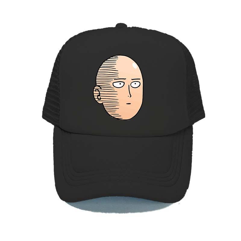 91610103MAC303Y57G One Punch Man Mesh Vader Hoed Japanse Anime Fans Casual Bone Gorras Cap Voor Vrouwen Unisex Webcomic Bald Hero baseball Cap YY316 56-60cm for adult