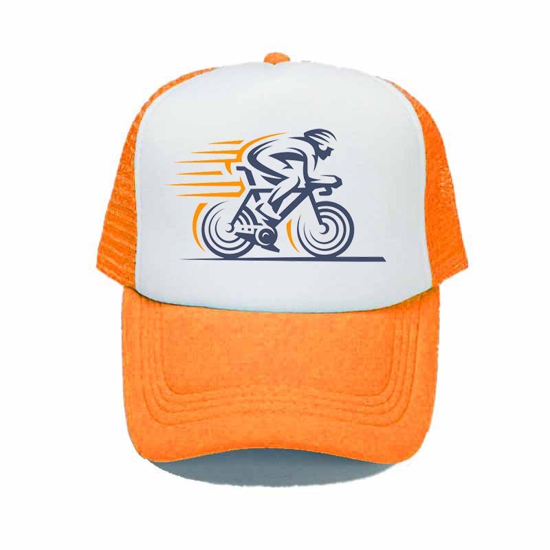 91610103MAC303Y57G Cool Sport Fietsen Trucker Hoeden Groen Woon-werkverkeer Mesh Snapback Caps Unisex Fietsliefhebbers Winkel Publicty Zomer Baeball Cap YY337 56-60cm for adult