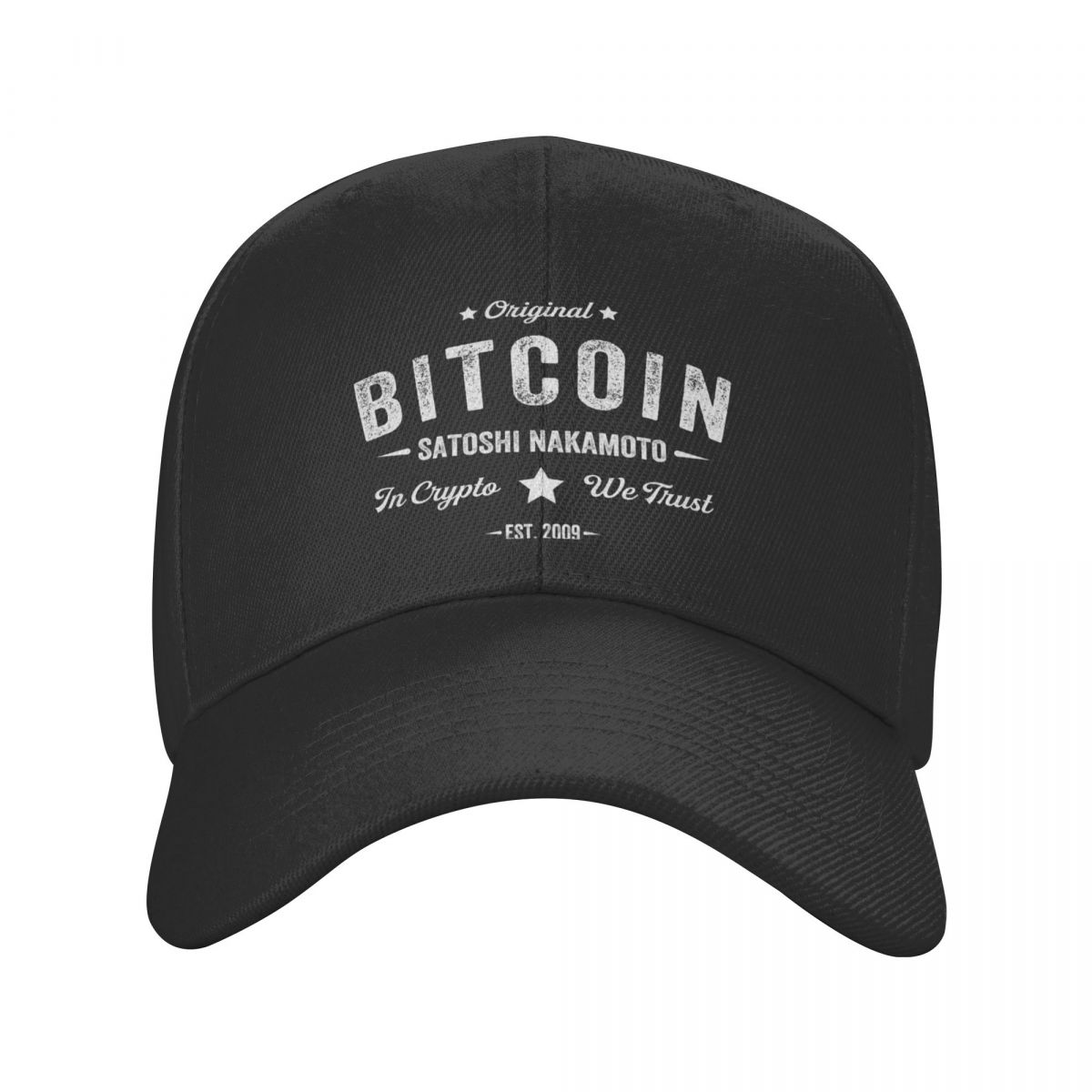 91420583MAC2W16L8R Bitcoin Satoshi Nakamoto In Crypto We Trust Baseball Cap Unisex Dames Verstelbare Blockchain Dad Hat Zonbescherming Snapback Hoeden Adjustable Cap