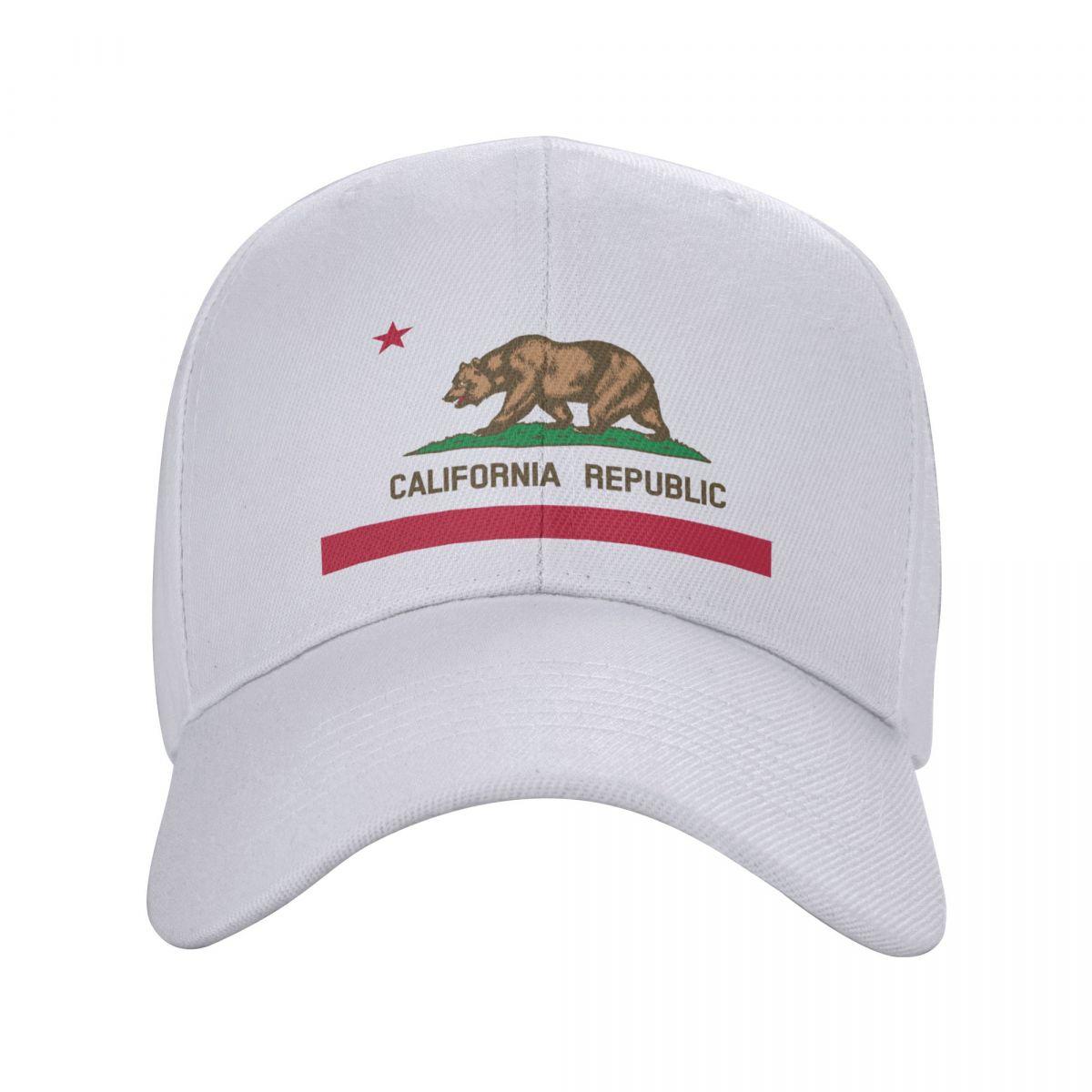 91420583MAC2W16L8R Beer Californië Republiek Vlag Baseball Cap Zonbescherming Dames Unisex Verstelbare Papa Hoed Lente Snapback Caps Jachthoeden Adjustable Cap