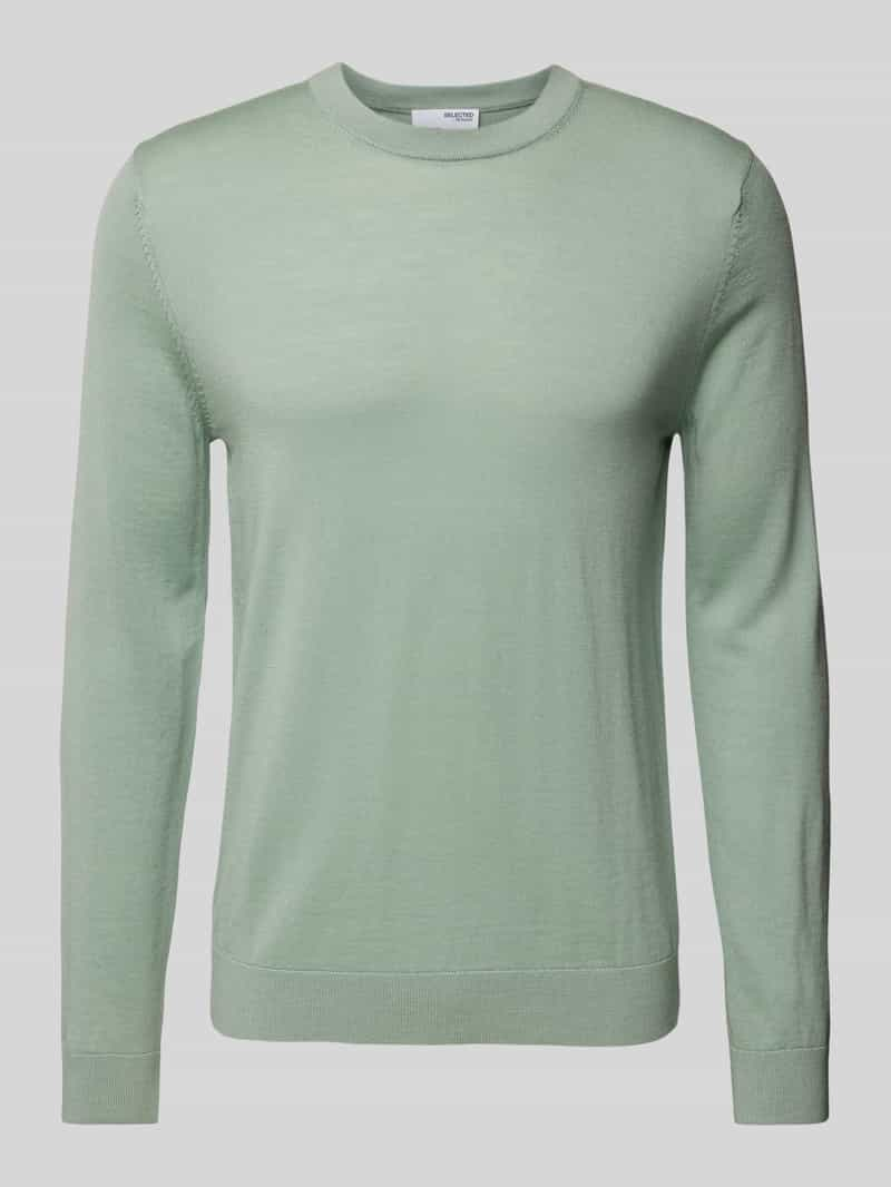 Selected Homme Gebreide pullover met ribboorden, model 'TRAY'