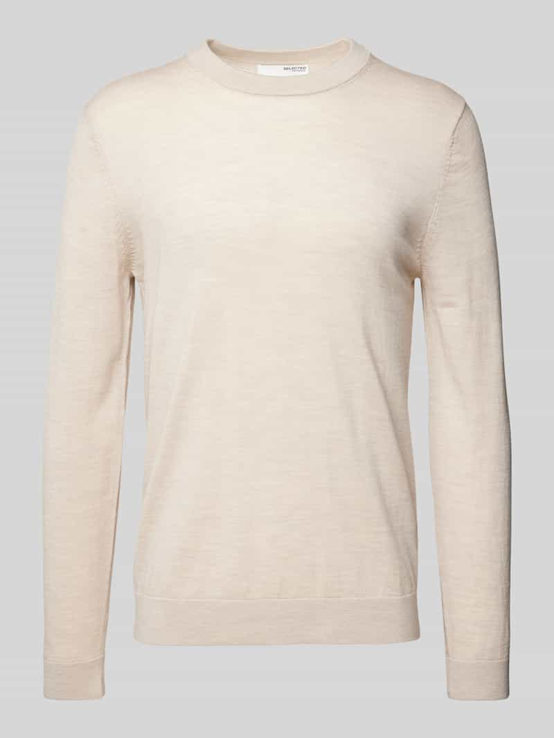 Selected Homme Gebreide pullover met ribboorden, model 'TRAY'