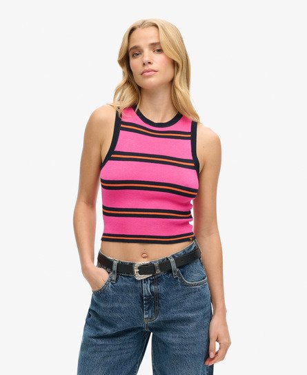 Superdry Vrouwen Fijngebreide Tanktop Roze