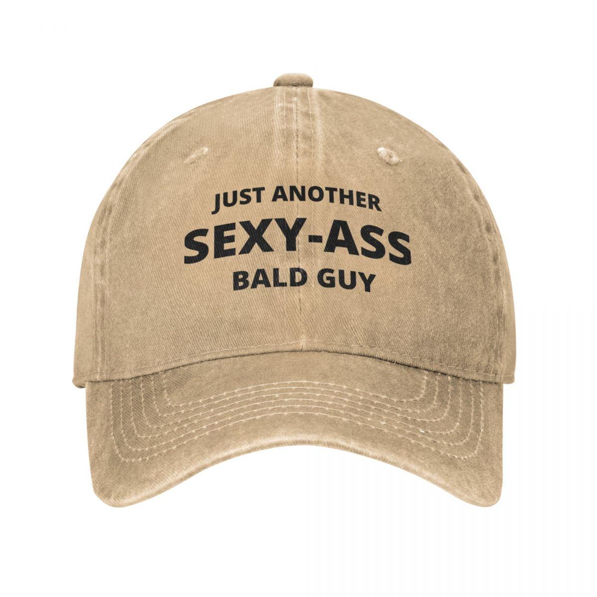 91140105MA0LTG8U4H gewoon weer een sexy kont-kale kerel| Grappige vader man opa grap Unisex Humor Cap Cowboyhoed Vissen caps hoeden man Dames