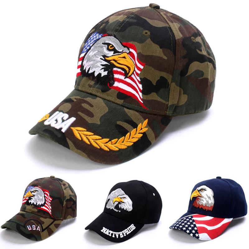 91141024MA7XA23D53 Nieuwe Unisex's Animal Baseball Cap Patriottische Bald Eagle en Amerikaanse Vlag Snapback Caps voor Dames USA 3D Borduren Farm Trucker Hoeden