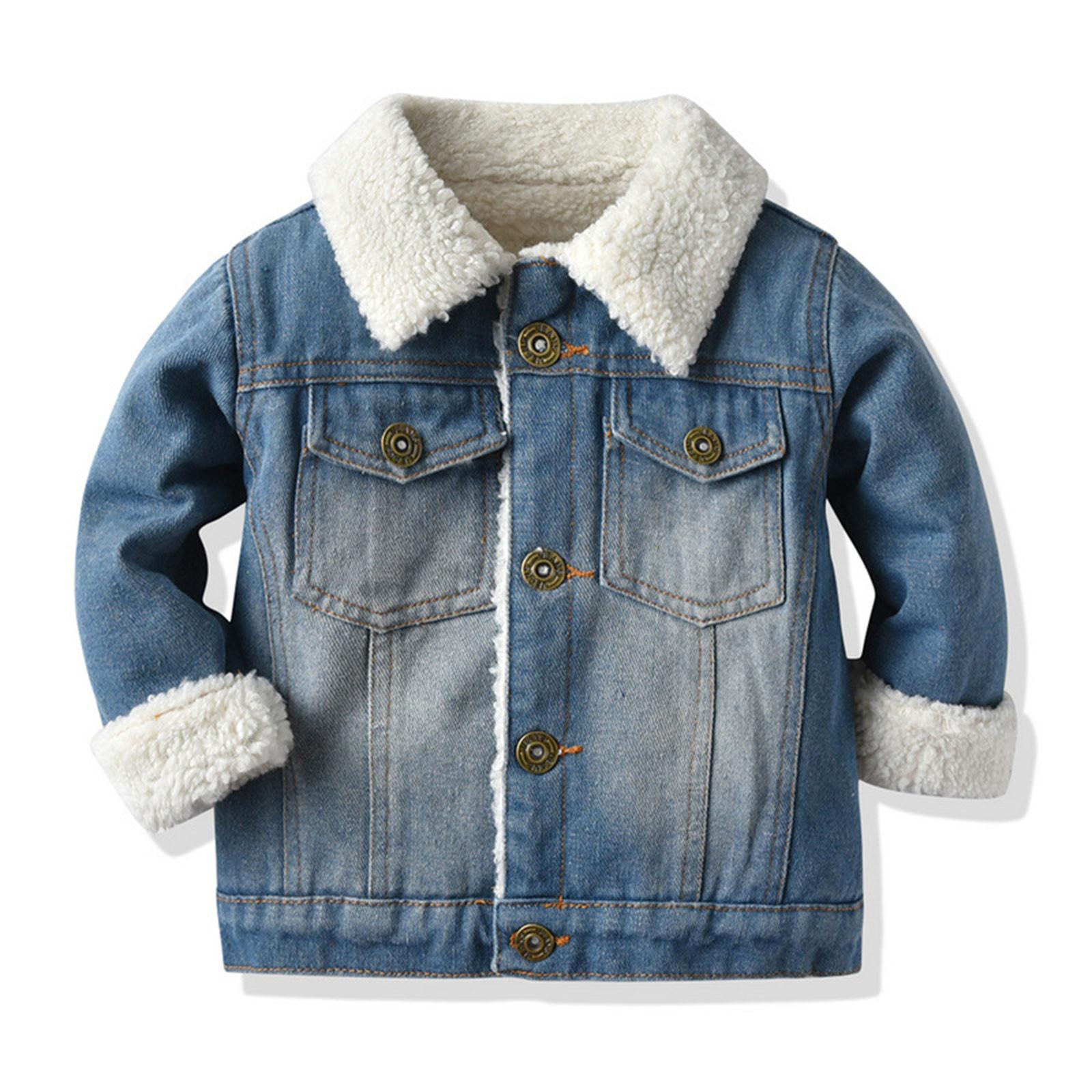 Blackrose Denim jas voor kinderen, met lange mouwen, rood en zwart geruit FakeDenim overhemd