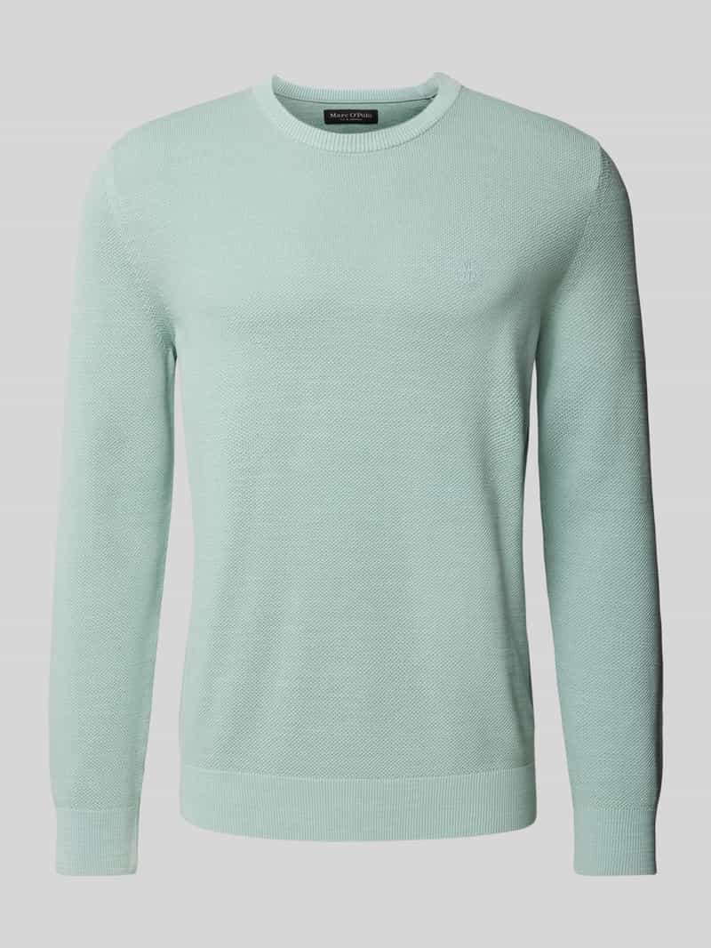 MARC O POLO Gebreide pullover met labelstitching