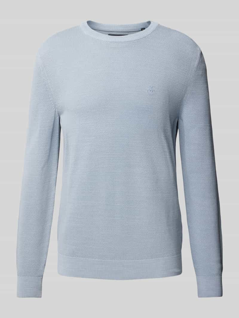 MARC O POLO Gebreide pullover met labelstitching