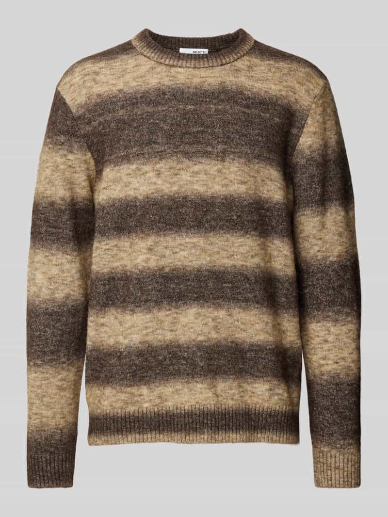 Selected Homme Gebreide pullover met ribboorden, model 'RAI'