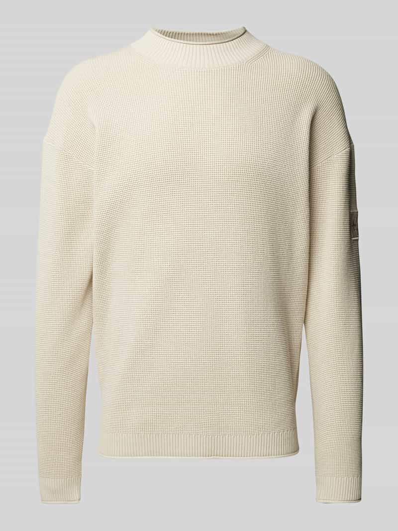 Calvin Klein Jeans Relaxed fit gebreide pullover met labelpatch