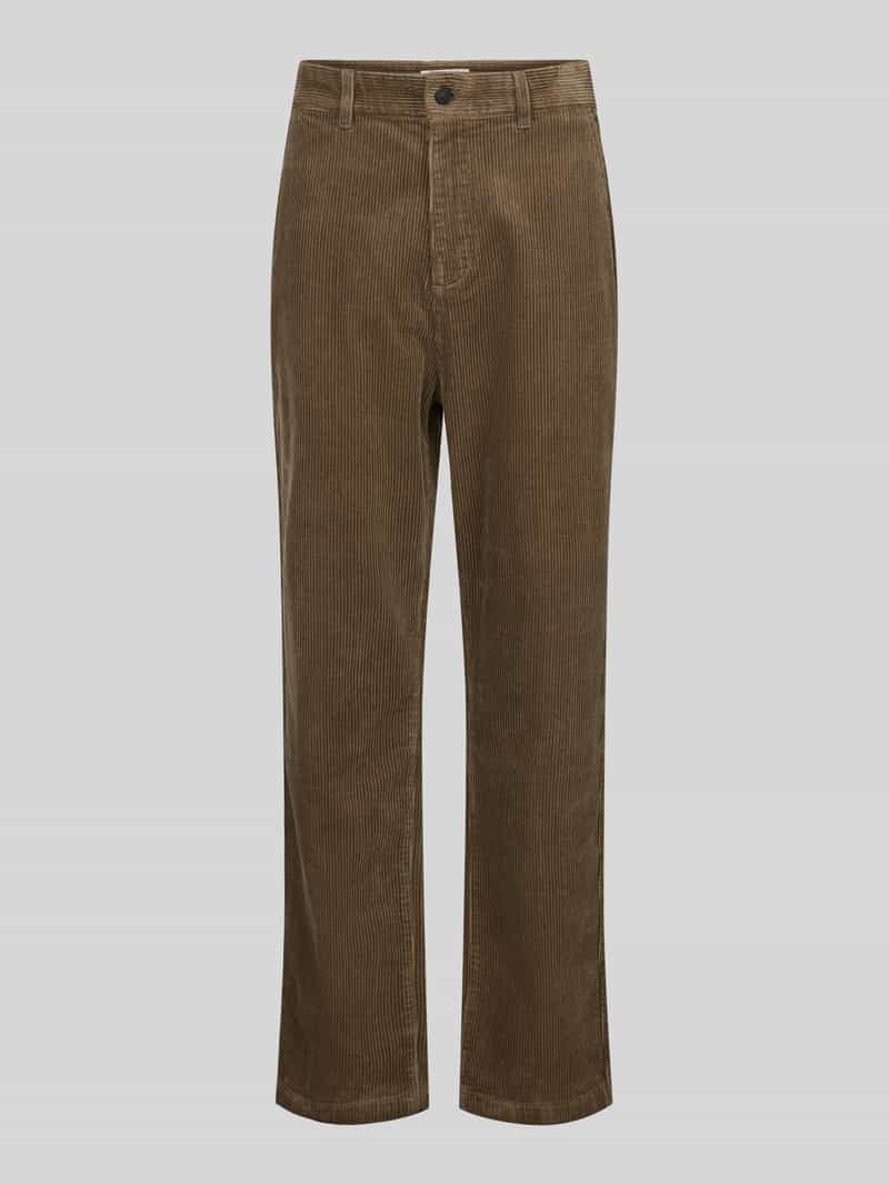 Calvin Klein Jeans Straight leg corduroy broek met achterzakken, model 'CORDUROY'