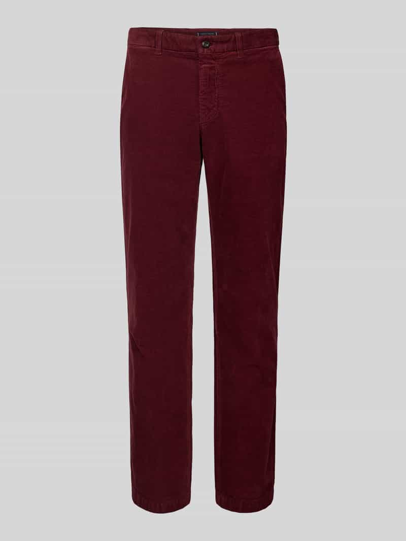 Tommy Hilfiger Regular fit corduroy broek met riemlussen, model 'DENTON'