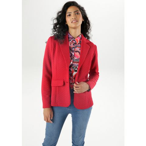 Aniston SELECTED Jerseyblazer met structuurmotief