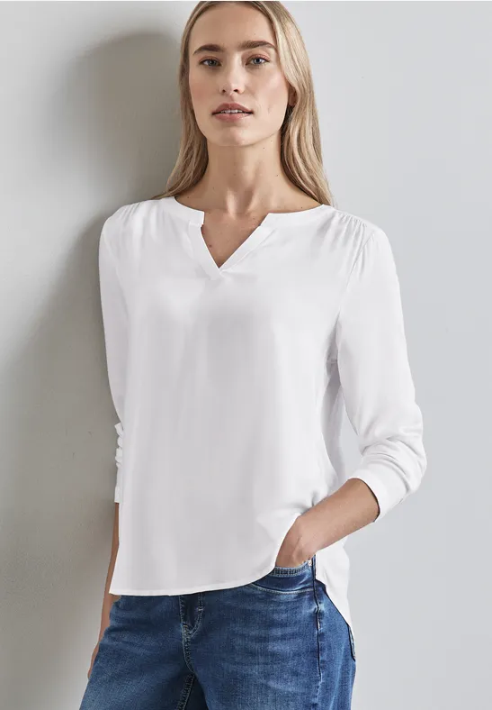 Street One Blouse in effen kleur