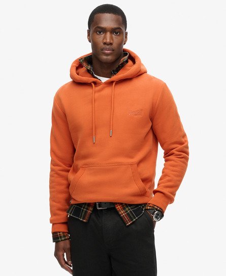 Superdry Mannen Essential Logo Hoodie Oranje