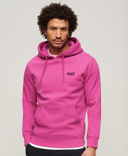 Superdry Mannen Essential Logo Hoodie Roze