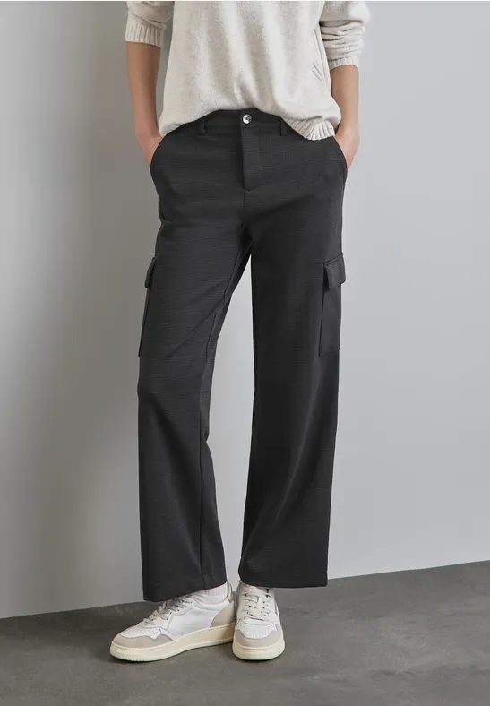 Street One Cargo broek met rechte pijpen