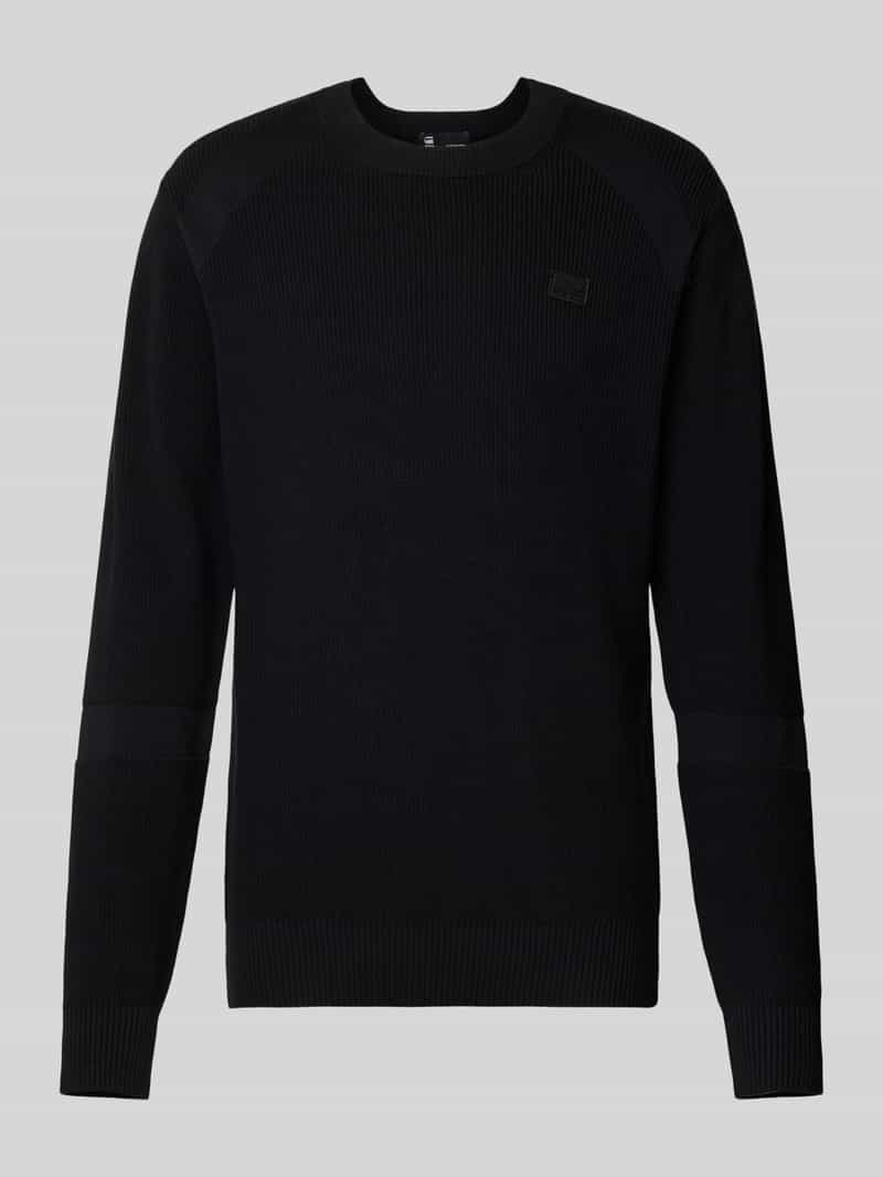 G-Star Raw Gebreide pullover met labelstitching