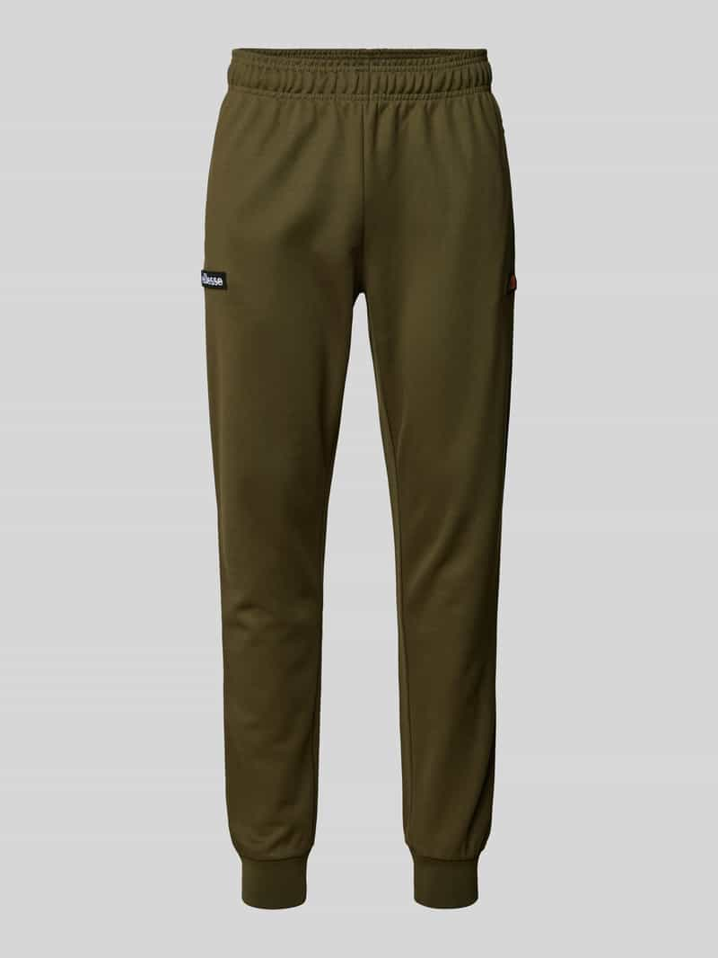 Ellesse Tapered fit trainingsbroek met labelbadges, model 'BERTONI'