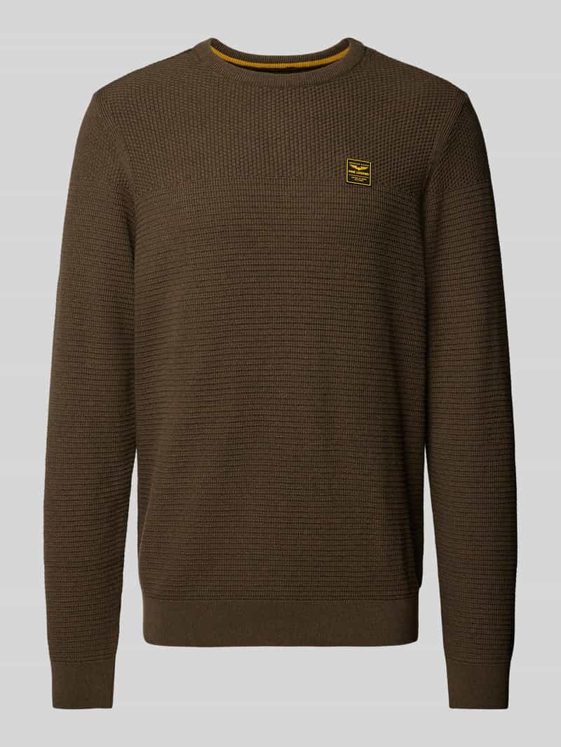 PME Legend Gebreide pullover met ribboorden