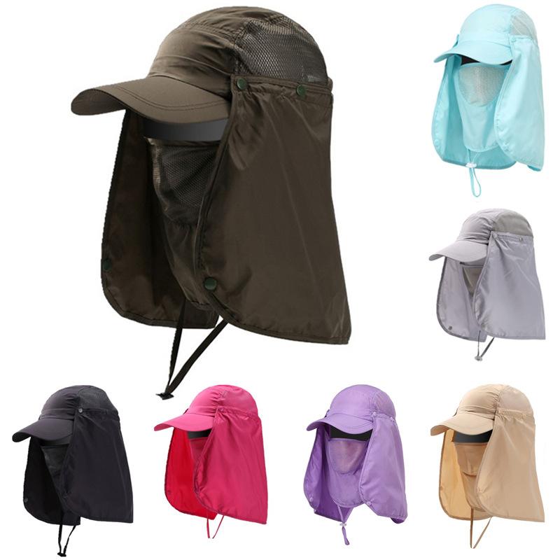 AETRUE Zomer Dames Heren Sneldrogend Emmerhoed Zomer UPF50 + Zon Baseball Cap Mannelijke Outdoor Nekbescherming Wandelen Visserijhoed