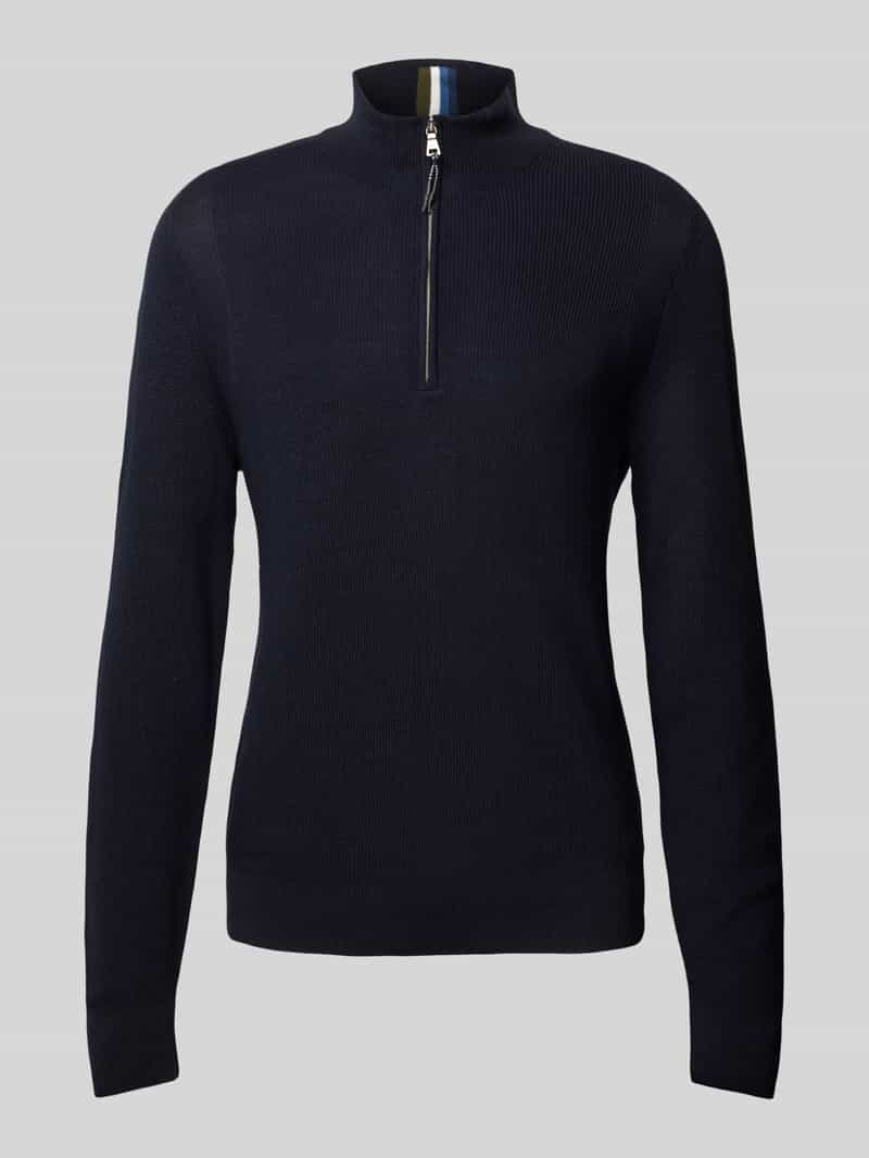 BRAX Gebreide pullover met opstaande kraag, model 'Steffen'