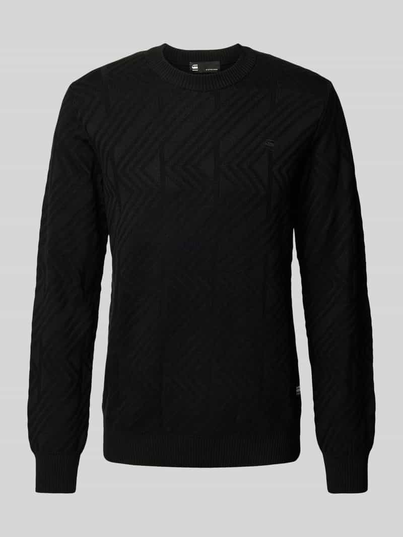 G-Star Raw Gebreide pullover van viscose met structuurmotief