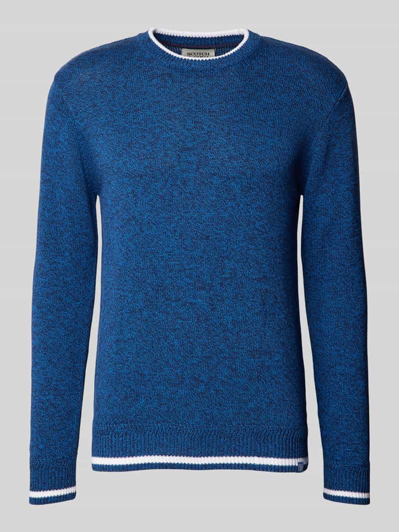 Scotch & Soda Regular fit gebreide pullover met labeldetail