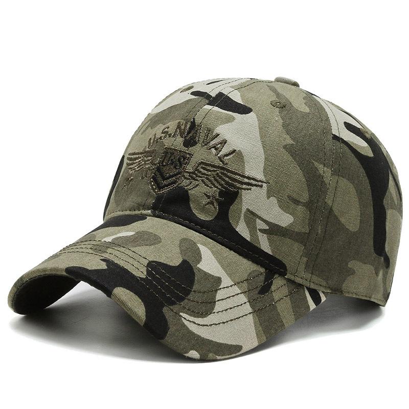 Queeniec Tide merk heren- en damesmode hoeden camouflage trend Europese en Amerikaanse stijl Marine Corps militaire fans baseball caps 56-60cm adjustable