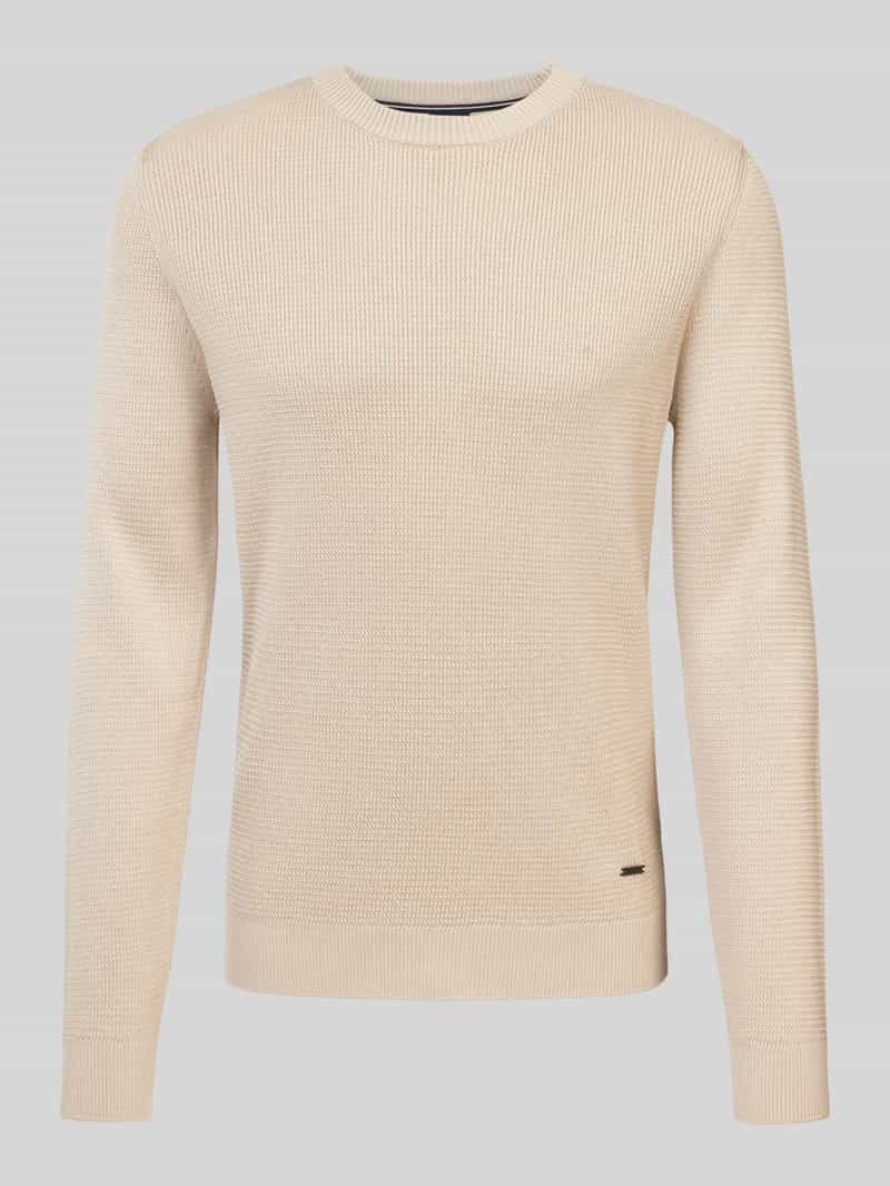 JOOP! Collection Gebreide pullover met labeldetail, model 'Wikko'