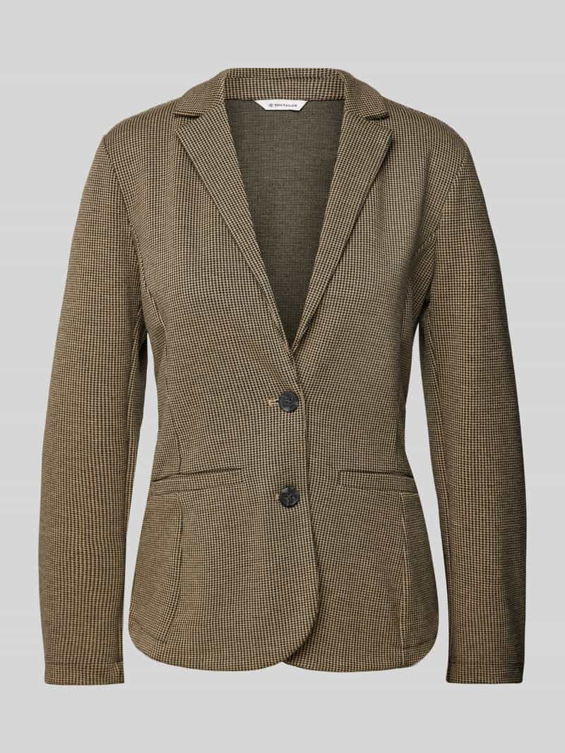 Tom Tailor Getailleerde blazer van jacquard met 2-knoopssluiting