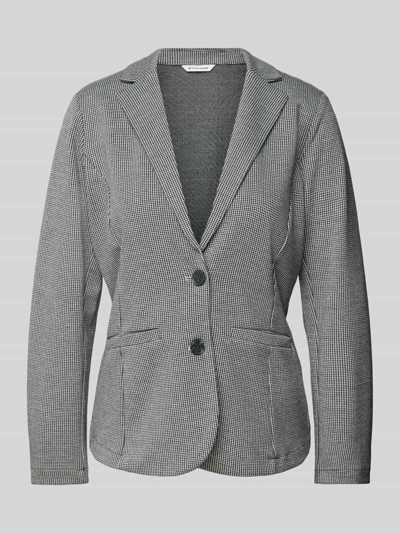 Tom Tailor Getailleerde blazer van jacquard met 2-knoopssluiting