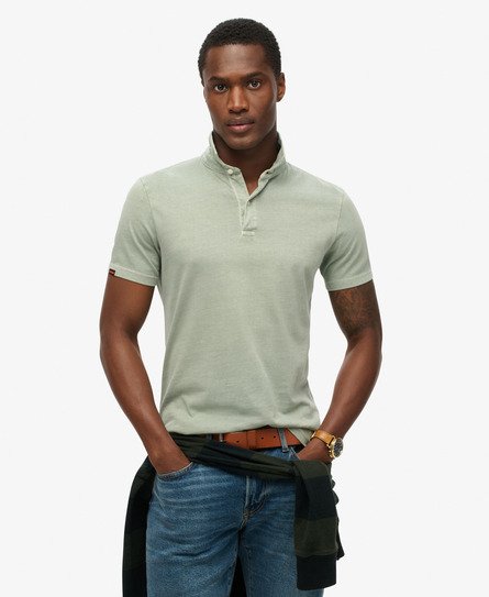 Superdry Mannen Jersey Poloshirt Groen