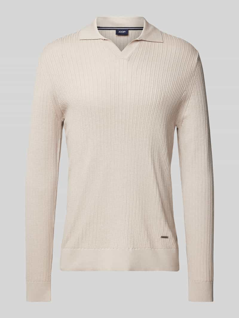 JOOP! Collection Gebreide pullover met V-hals, model 'Sachar'