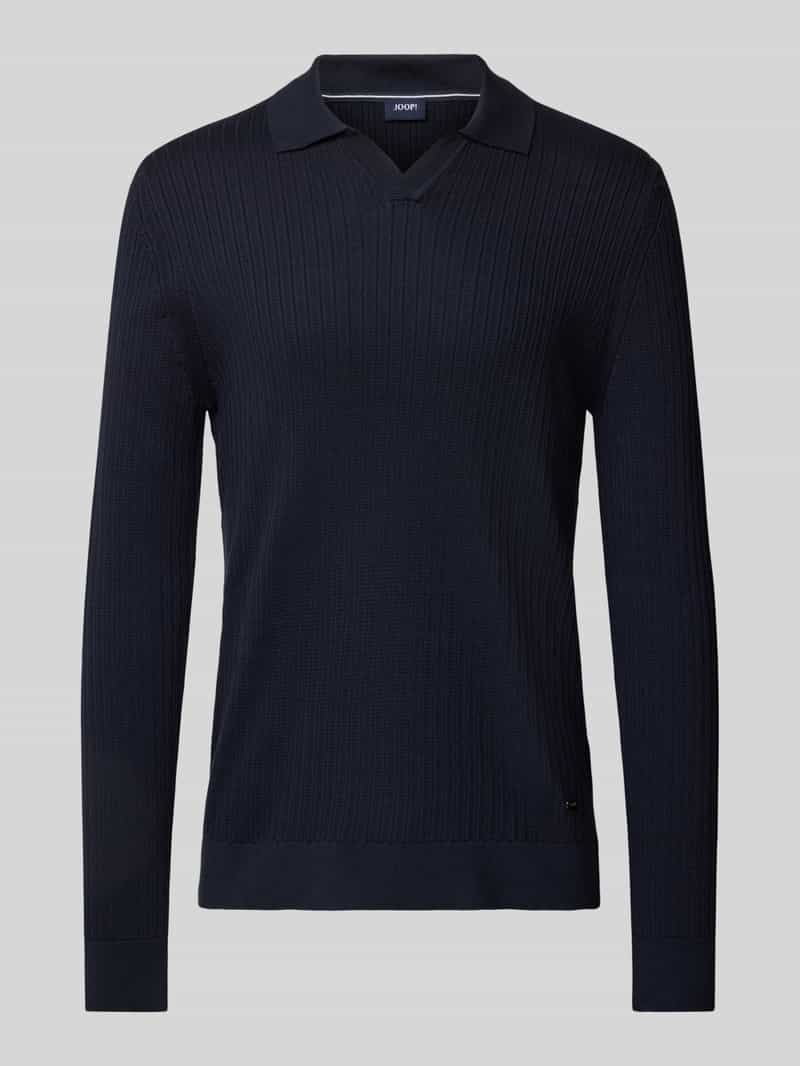 JOOP! Collection Gebreide pullover met V-hals, model 'Sachar'