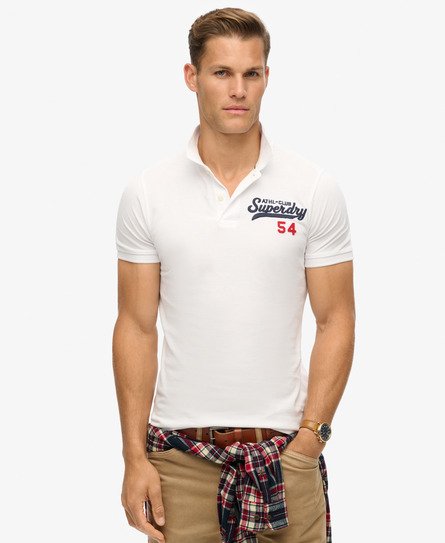 Superdry Mannen Superstate Poloshirt Wit