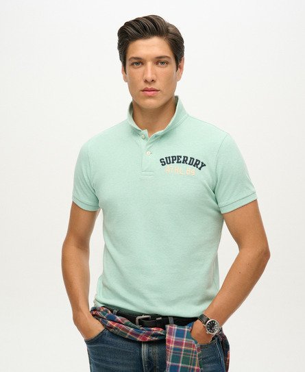 Superdry Mannen Superstate Poloshirt Groen