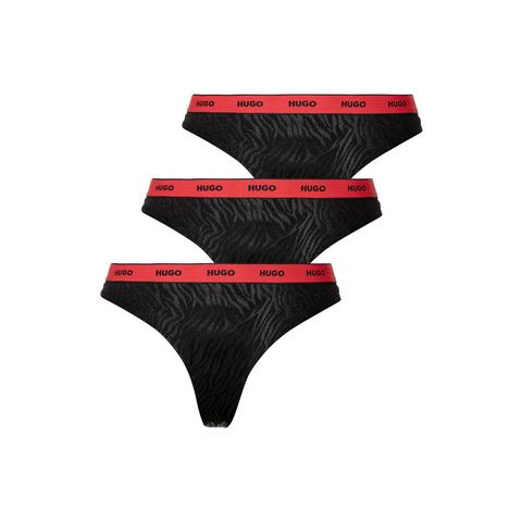 HUGO underwear Slip TRIPLET THONG LACE met elastische band (Set van 3)