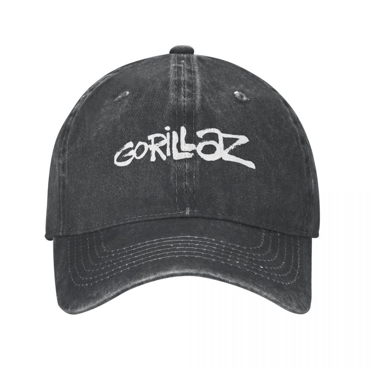 91140110MA0LTMUW73 Gorillaz Unisex Baseball Cap Distressed Cotton Hats Cap Vintage Outdoor Alle seizoenen Reizen Ongestructureerde Zachte Snapback Cap One Size