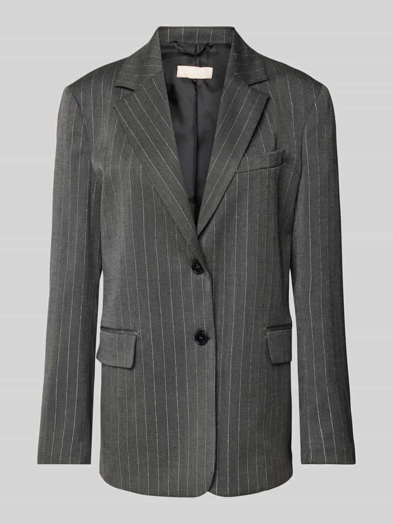 Liu Jo White Regular fit lange blazer met viscose