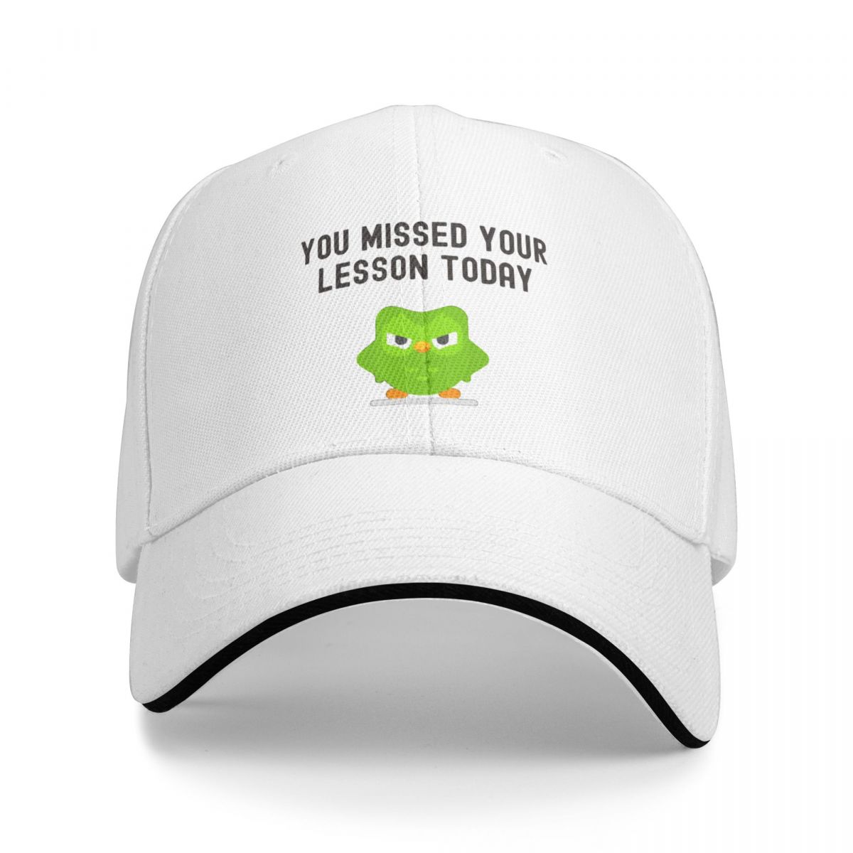 91460000MABYR62T12 Duolingo Je hebt je les vandaag gemist Cap Baseball Cap snapback cap Unisex hoed Dames