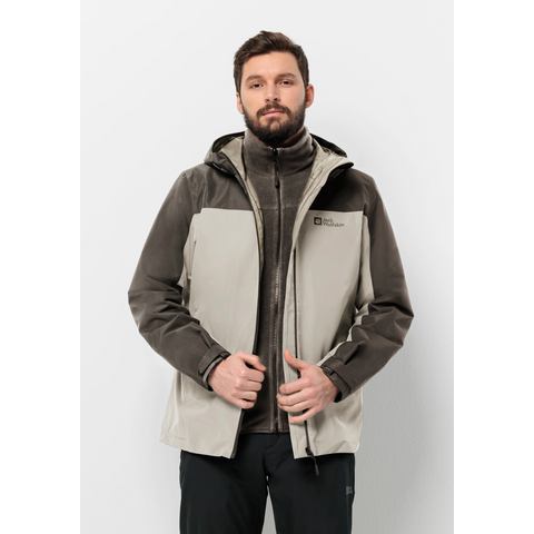 Jack Wolfskin Functioneel 3-in-1-jack TAUBENBERG 3IN1 JKT M (2-delig)