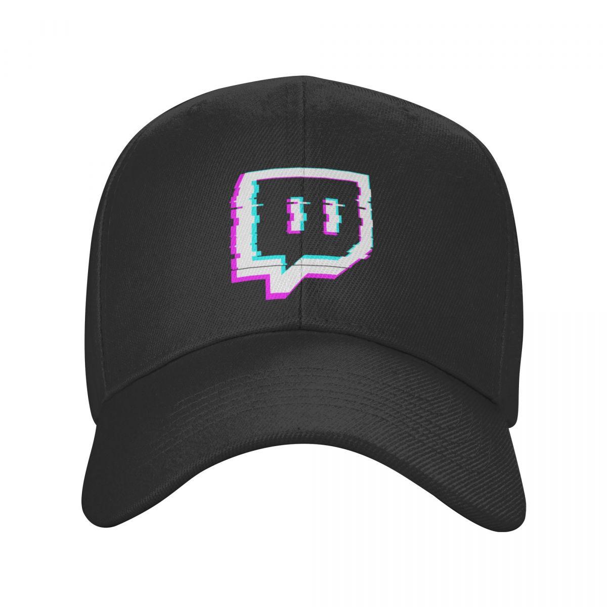 91420583MAC2W16L8R Twitch Logo Kawaii Cap Baseball Cap Hoeden voor stranduitjes voor dames Unisex's