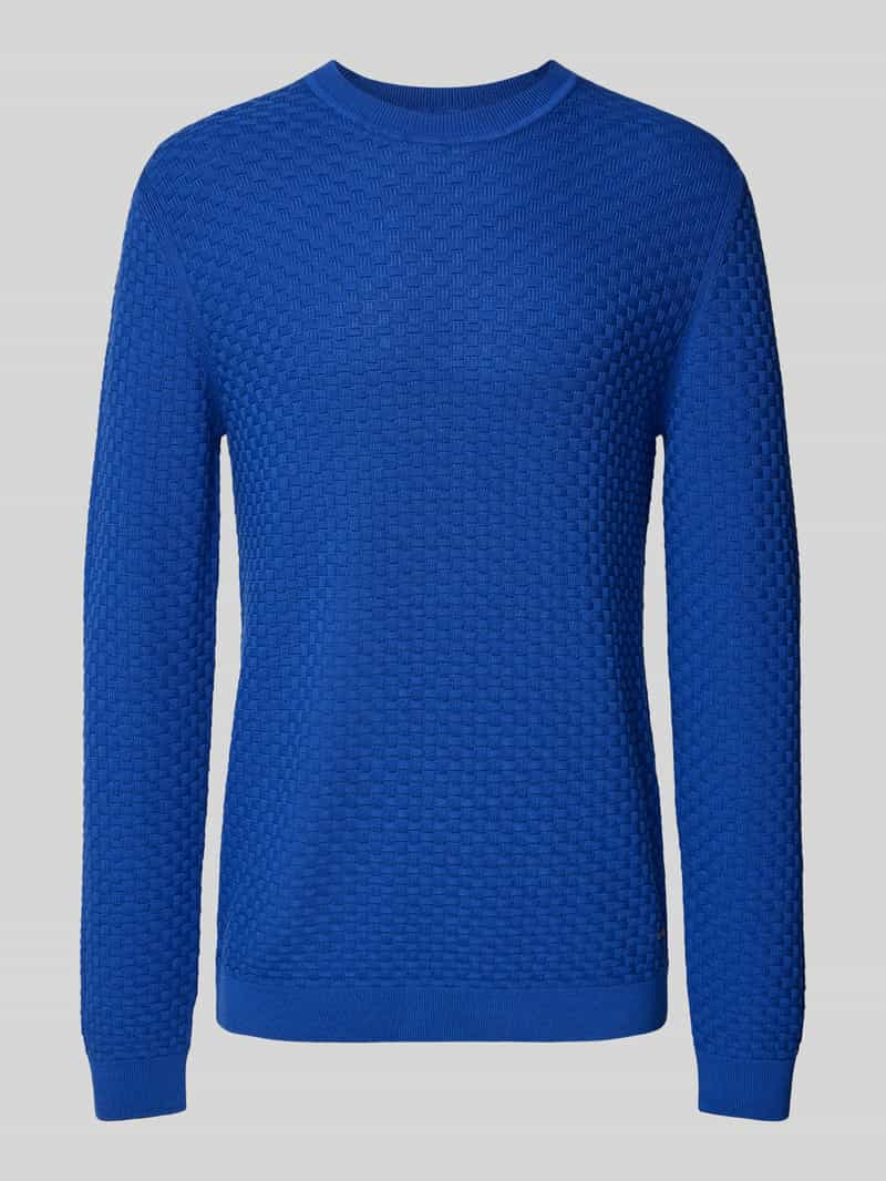 JOOP! Collection Gebreide pullover met ronde hals, model 'Wanjo'