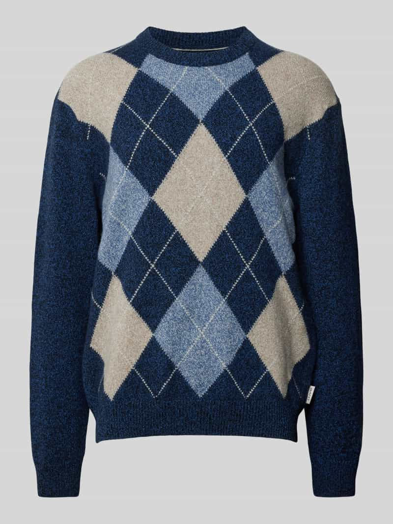 Gant Gebreide pullover met ronde hals, model 'ARGYLE'