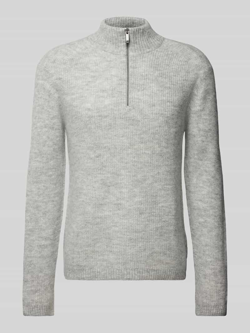 CK Calvin Klein Gebreide pullover met wol en schipperskraag