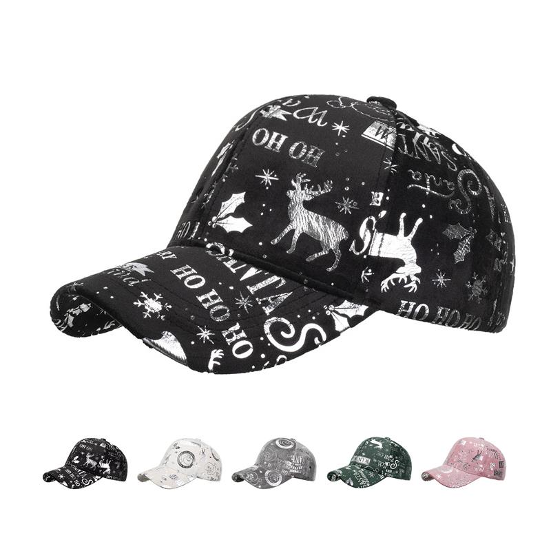 ONIHUA Mannen Lente Herfst Fawn Print Cap Baseball Cap Vrouwen Zonnehoed Paardenstaart Panama Cap Vizier Hoeden Snapback Hoed zwart