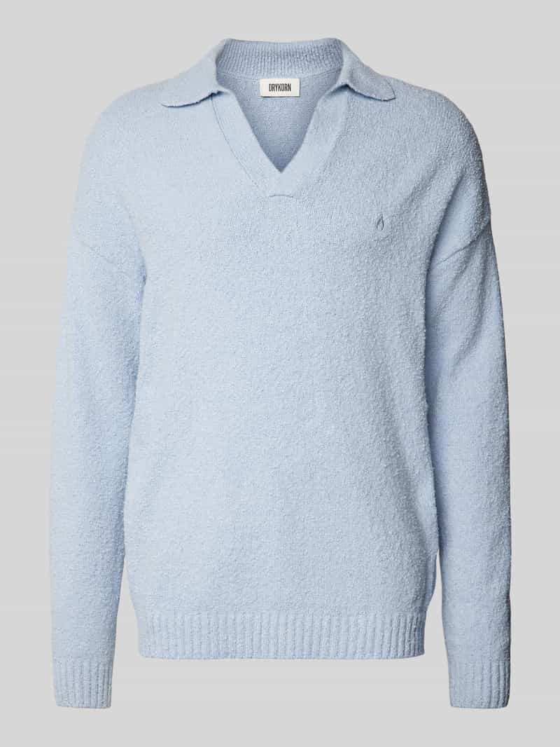 Drykorn Gebreide pullover met ribboorden, model 'RUSTINO'